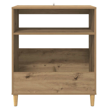 Platenspeler Steun Artisanaal eiken 71 x 39,5 x 83 cm