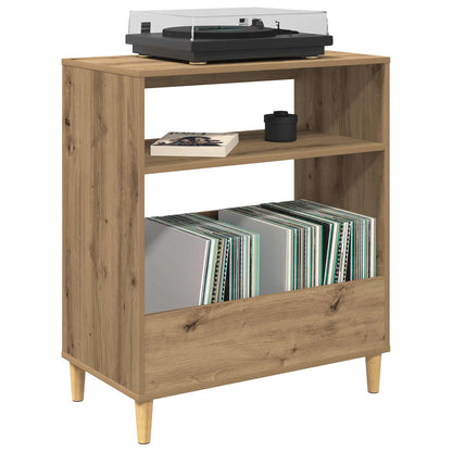 Platenspeler Steun Artisanaal eiken 71 x 39,5 x 83 cm