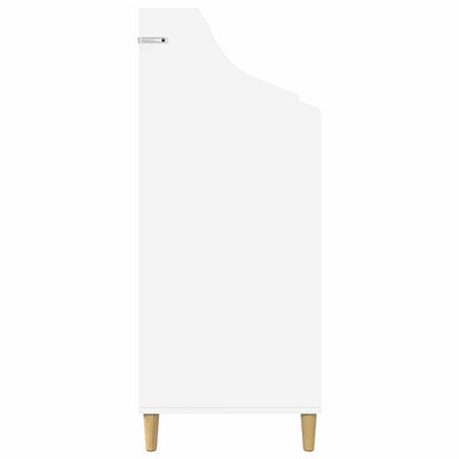Mediaschappen Wit 70,5 x 46 x 112 cm Bewerkt hout
