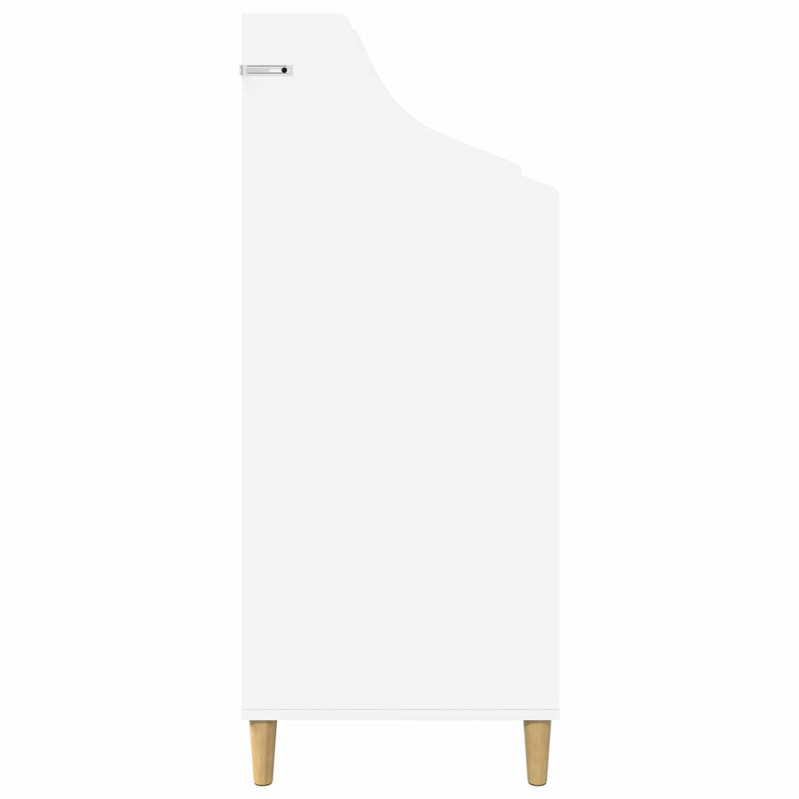 Mediaschappen Wit 70,5 x 46 x 112 cm Bewerkt hout