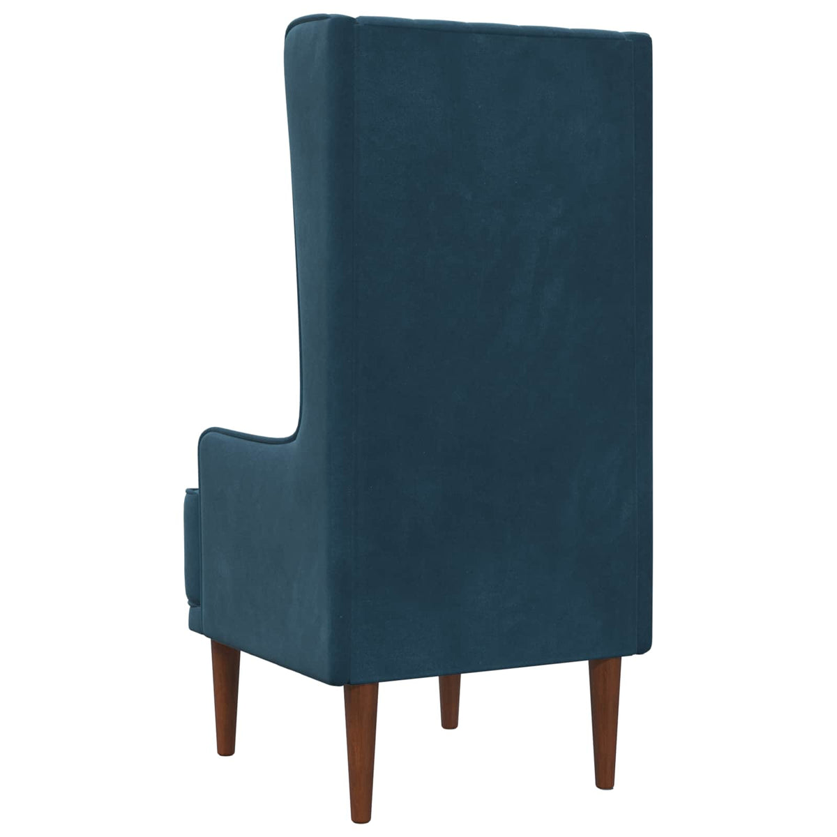 Stoel met hoge rugleuning Blauw fluweel
