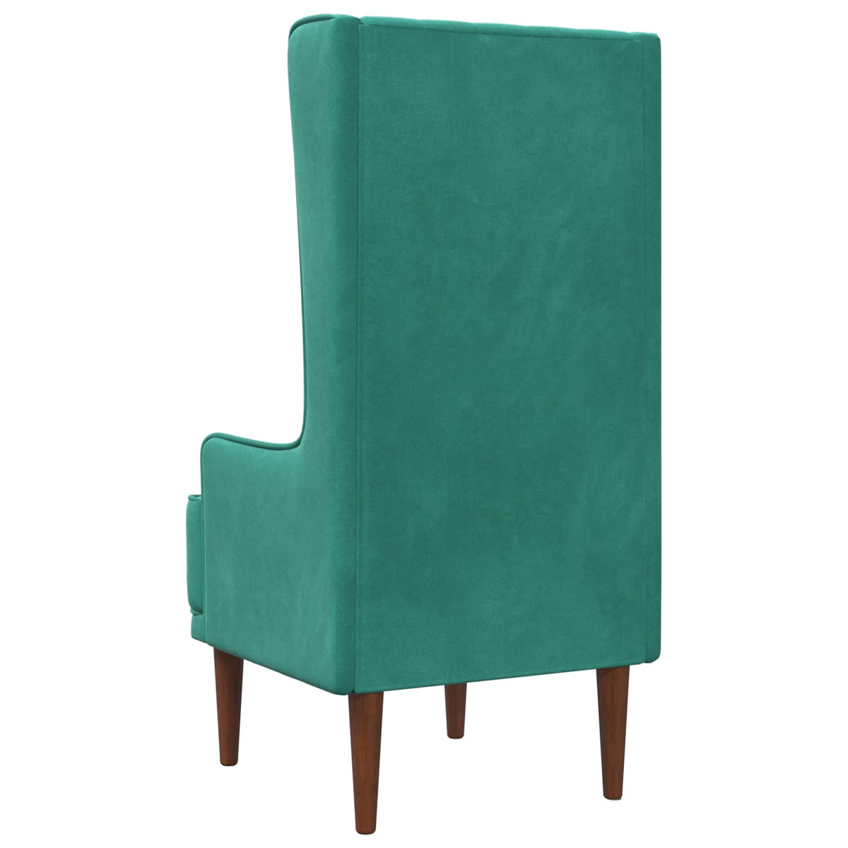 Stoel met hoge rugleuning Turquoise fluweel