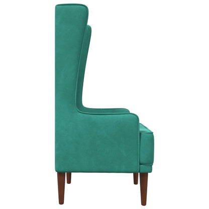 Stoel met hoge rugleuning Turquoise fluweel