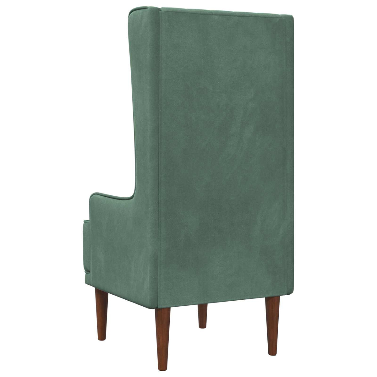 Stoel met hoge rugleuning Zeegroen fluweel