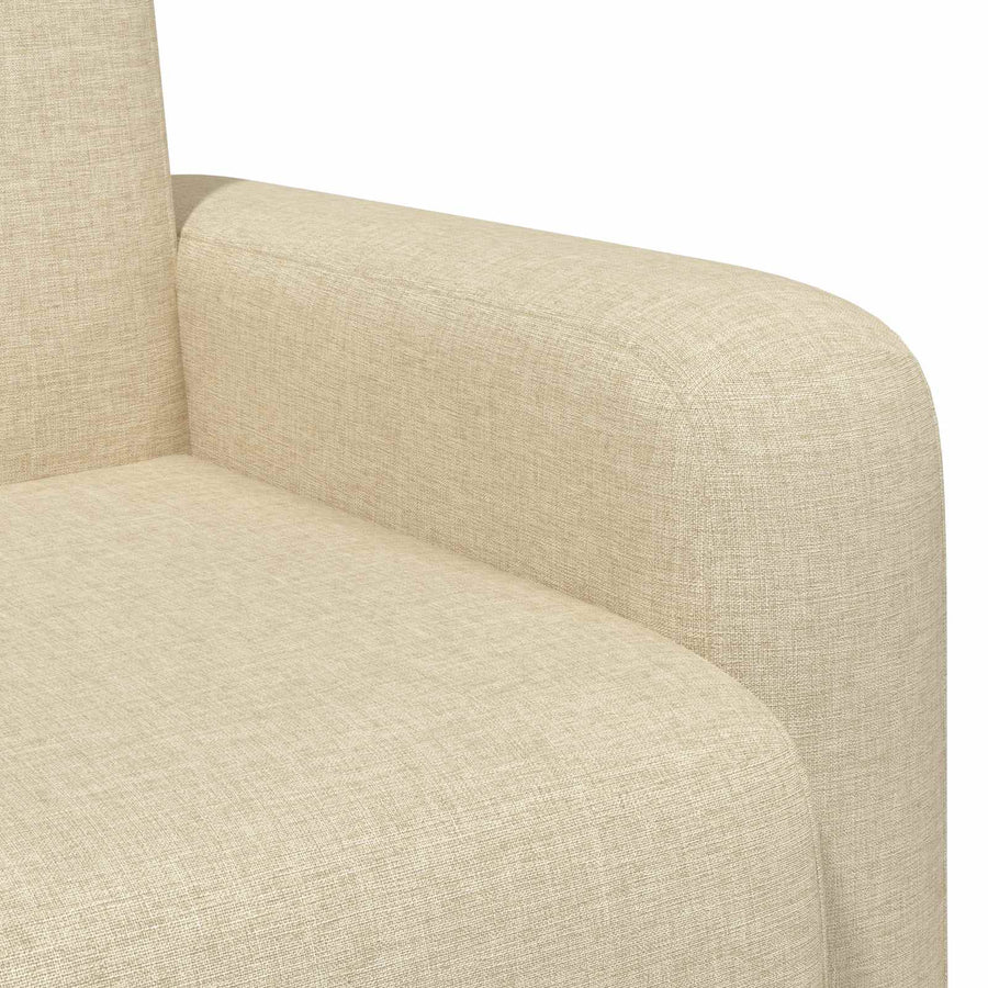 Fauteuil Crèmekleurig Stof