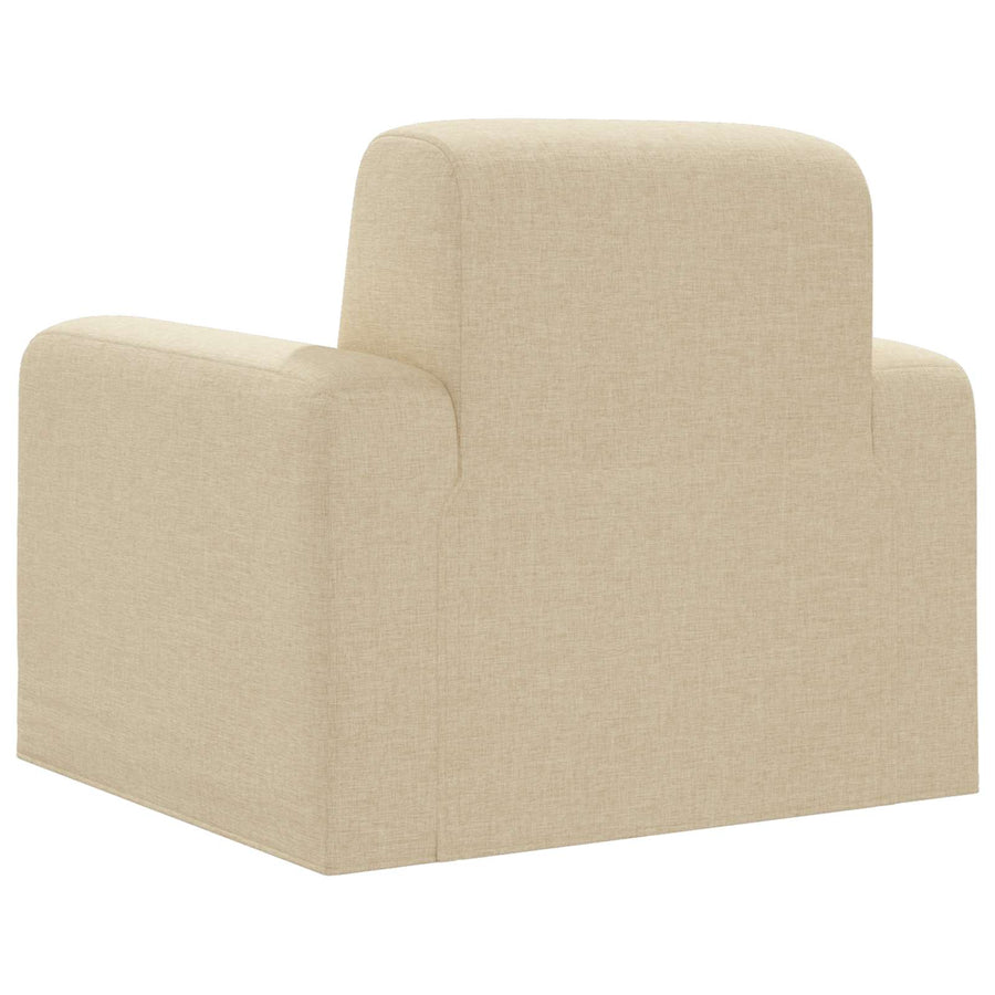 Fauteuil Crèmekleurig Stof