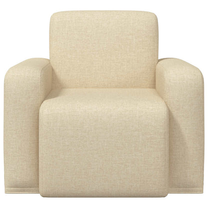 Fauteuil Crèmekleurig Stof