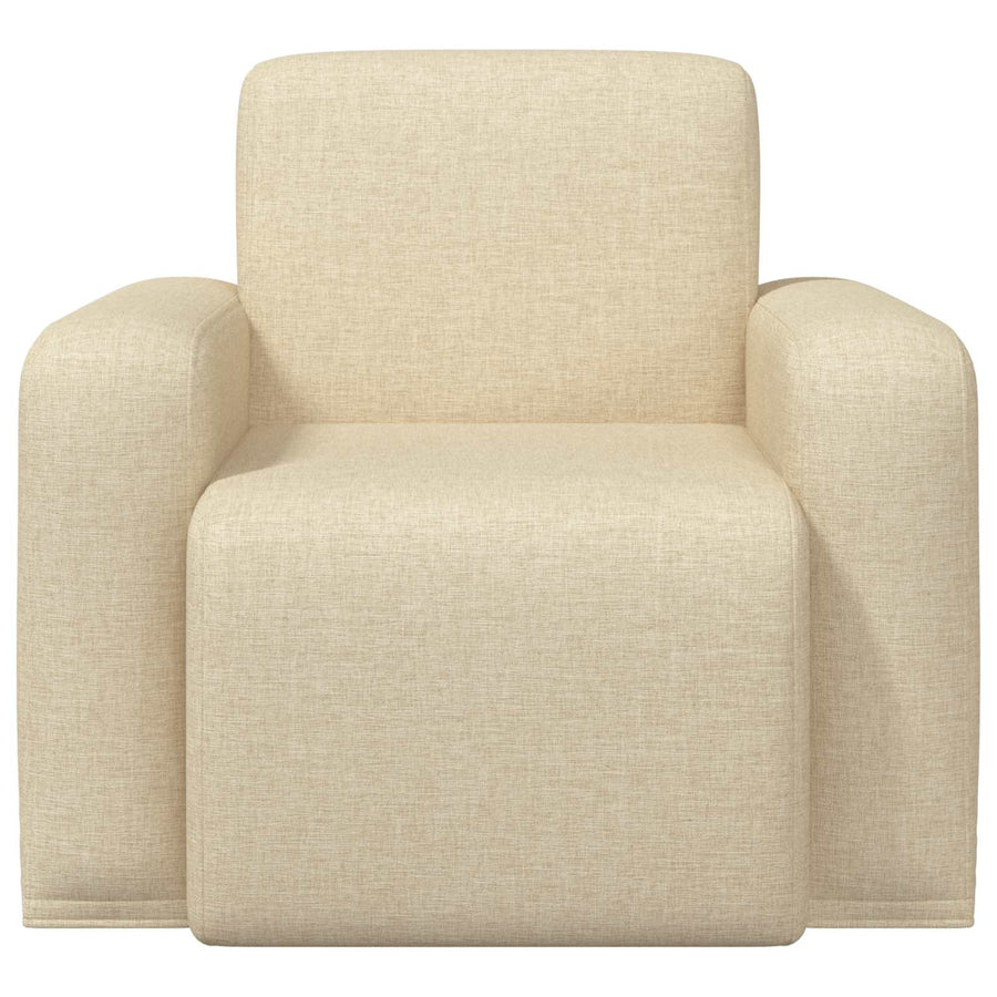 Fauteuil Crèmekleurig Stof