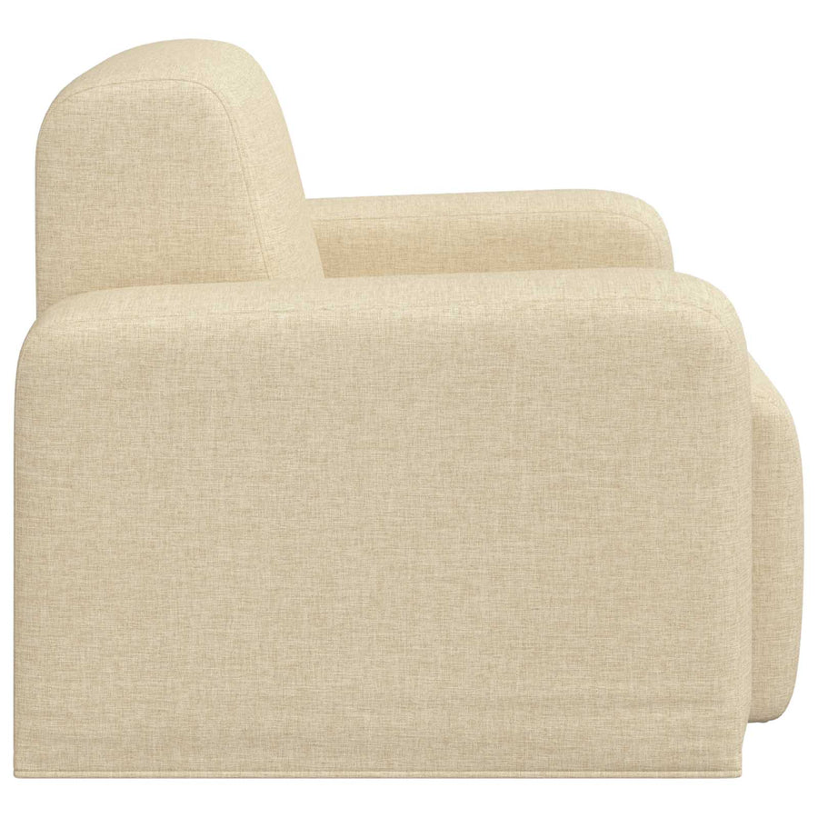 Fauteuil Crèmekleurig Stof
