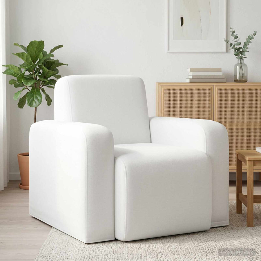 Fauteuil Wit Stof