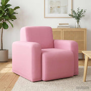 Fauteuil roze 88x90x77 cm polyester