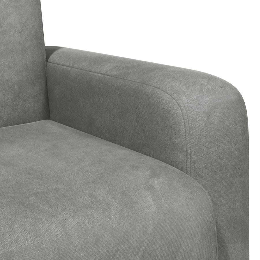 Fauteuil Lichtgrijs fluweel