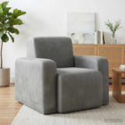 Fauteuil Lichtgrijs fluweel