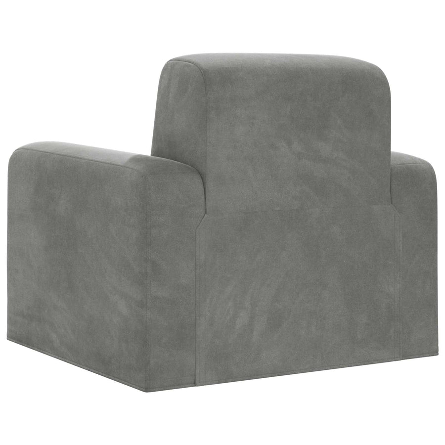 Fauteuil Lichtgrijs fluweel