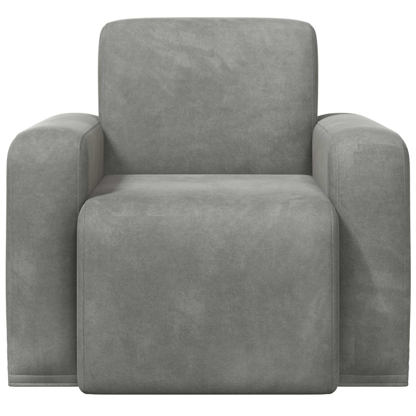 Fauteuil Lichtgrijs fluweel