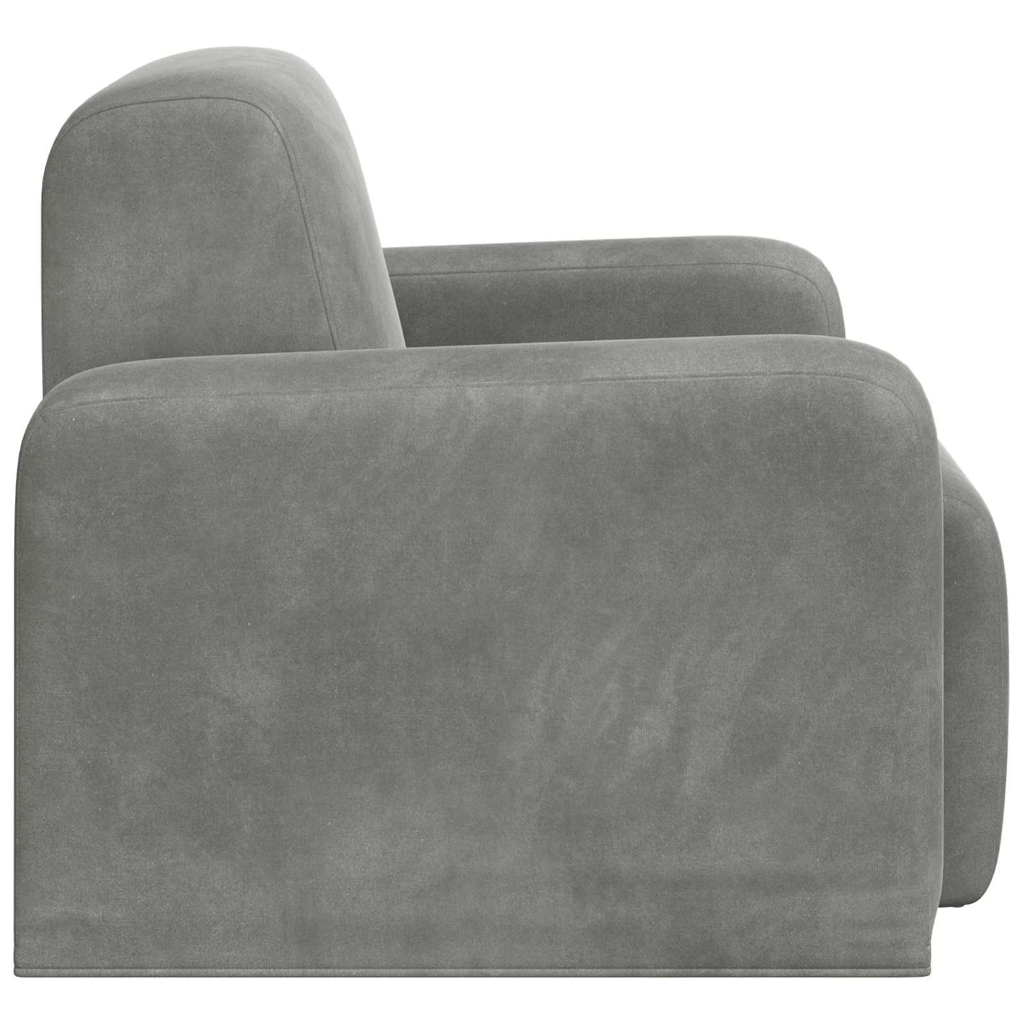 Fauteuil Lichtgrijs fluweel