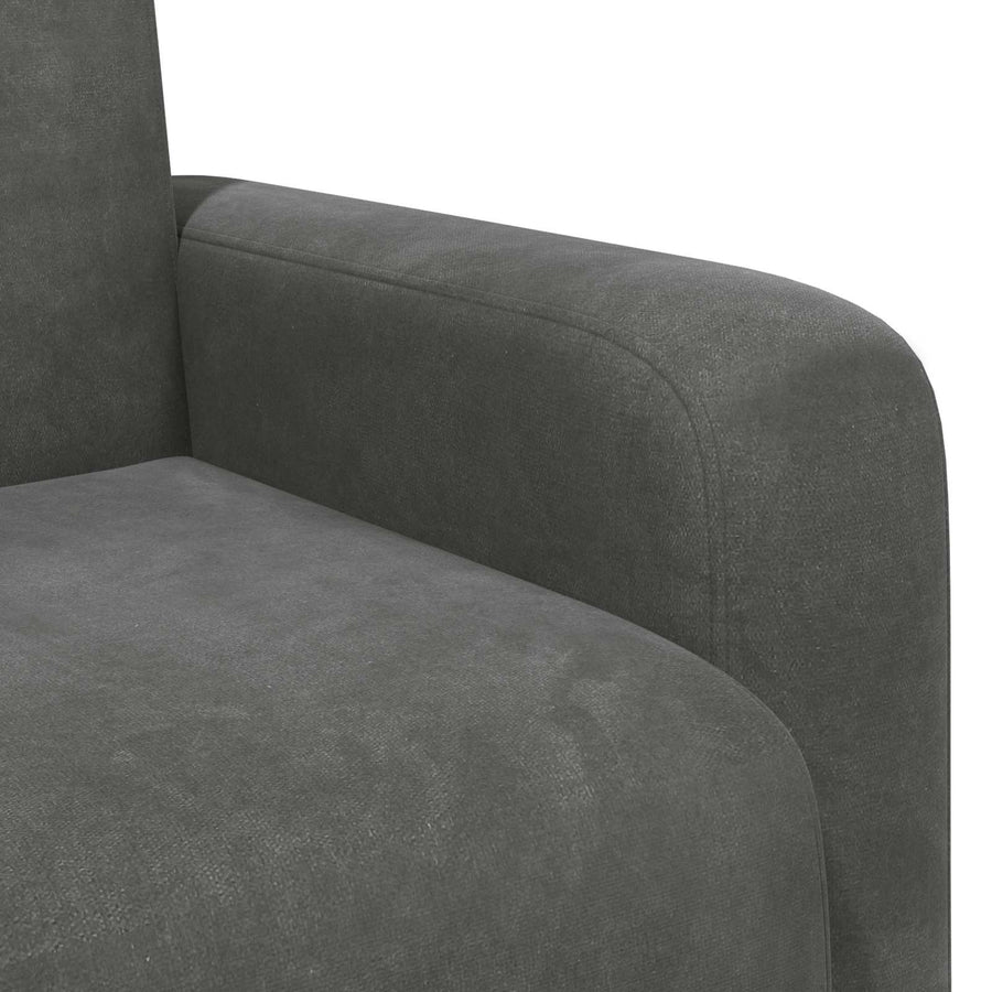 Fauteuil Donkergrijs fluweel