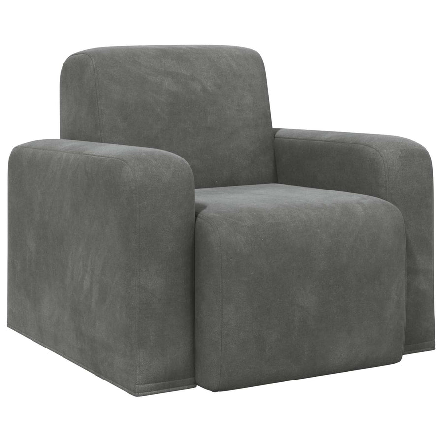 Fauteuil Donkergrijs fluweel