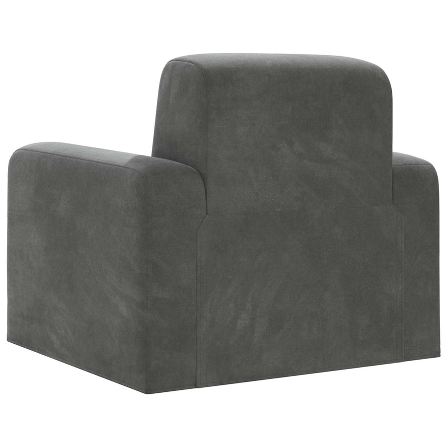 Fauteuil Donkergrijs fluweel