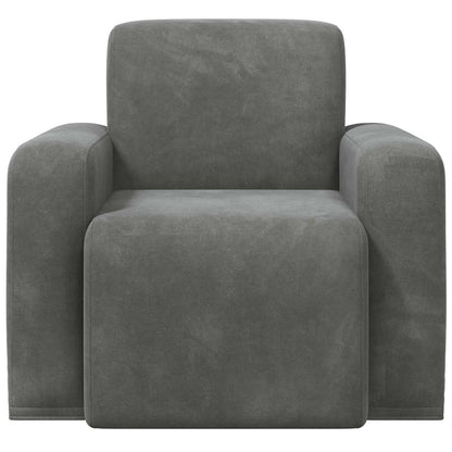 Fauteuil Donkergrijs fluweel