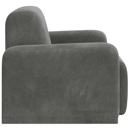 Fauteuil Donkergrijs fluweel