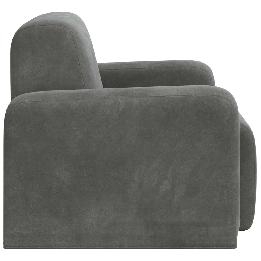 Fauteuil Donkergrijs fluweel