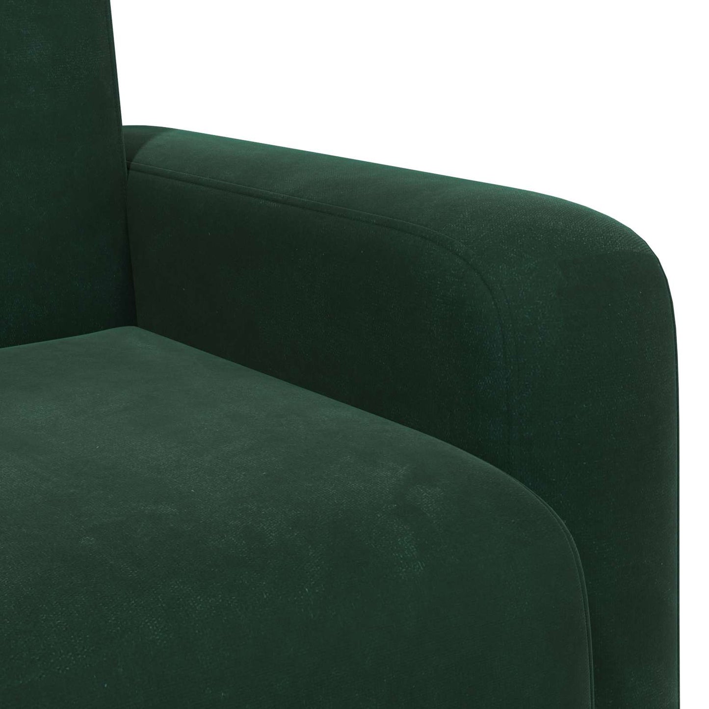 Fauteuil Donkergroen fluweel
