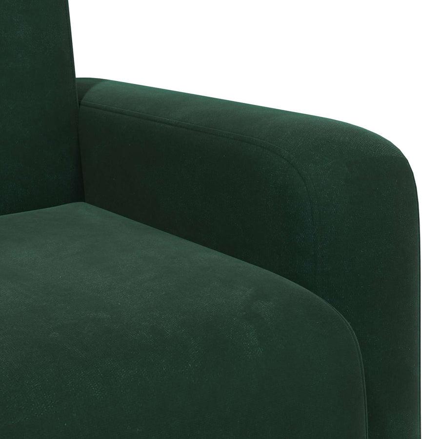 Fauteuil Donkergroen fluweel