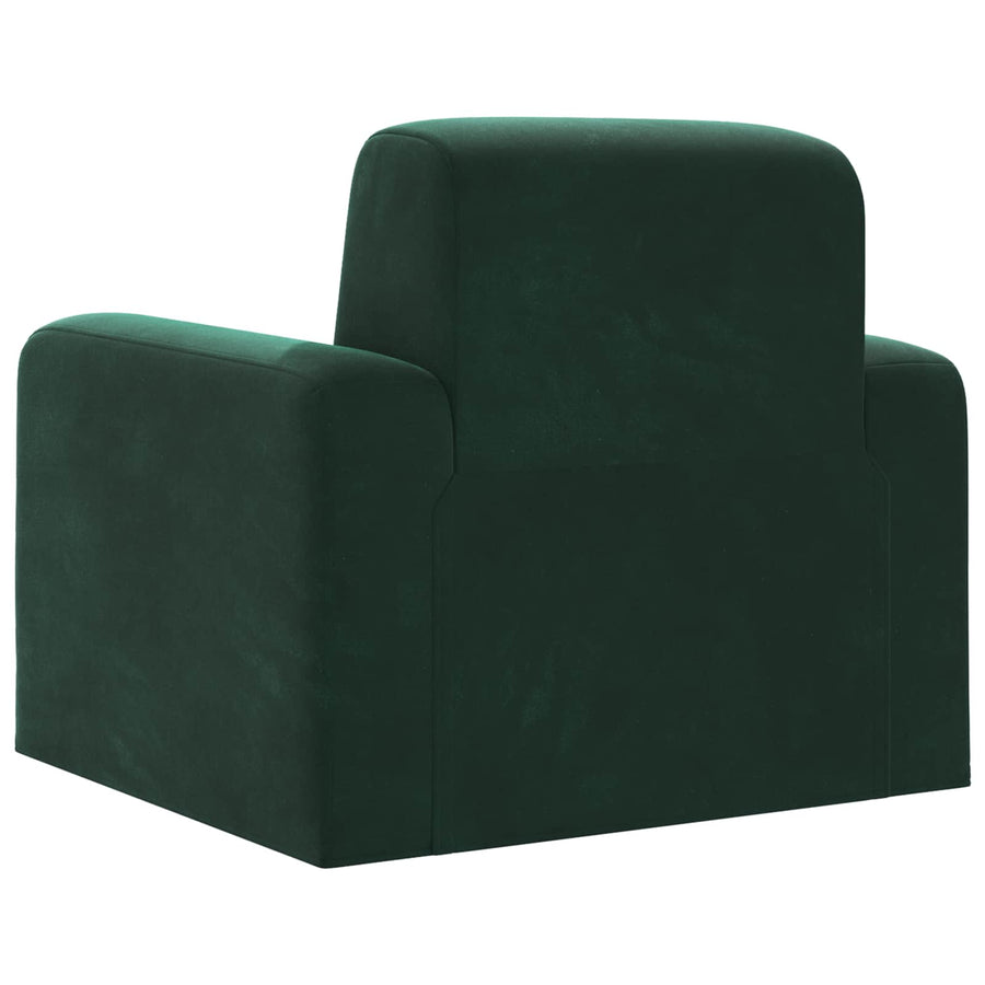 Fauteuil Donkergroen fluweel