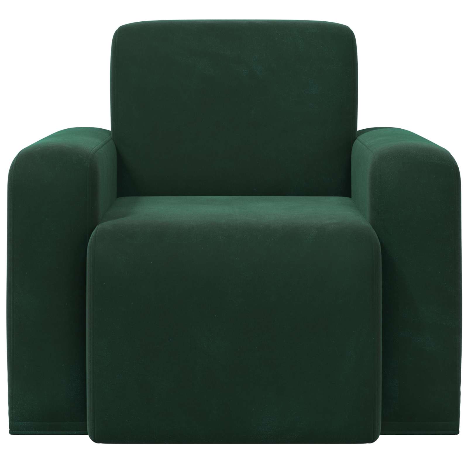 Fauteuil Donkergroen fluweel
