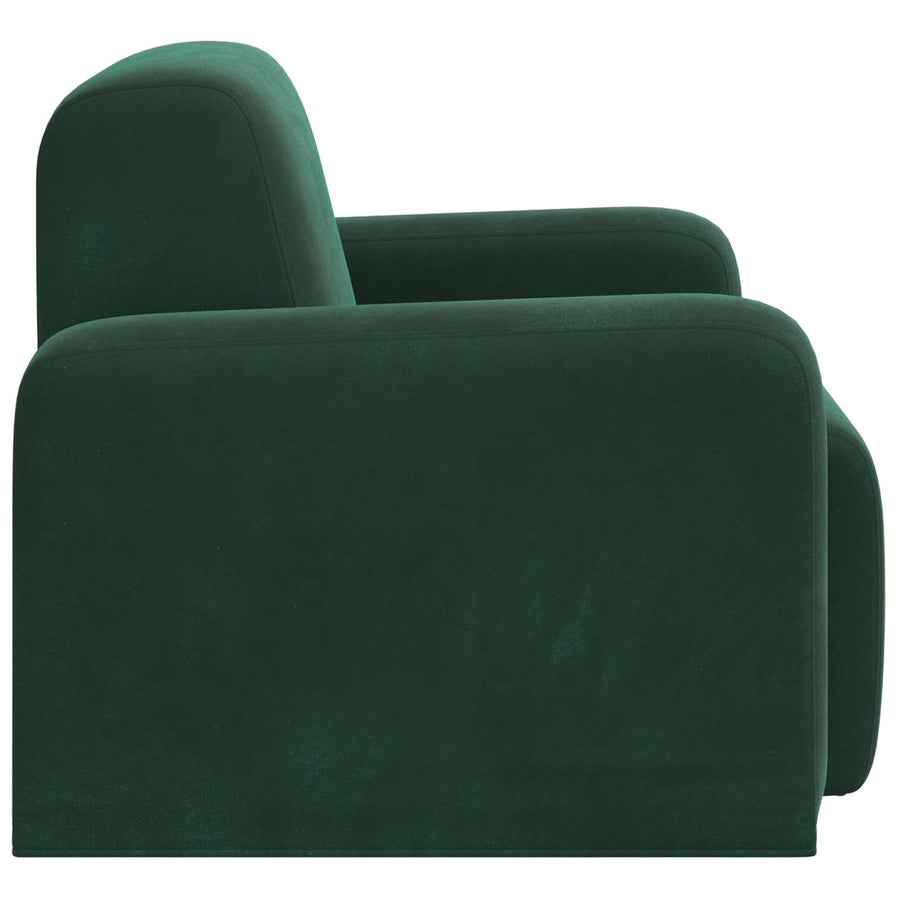 Fauteuil Donkergroen fluweel