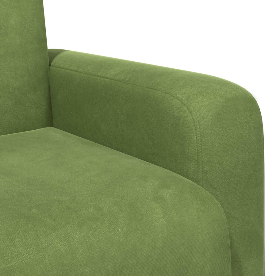 Fauteuil Lichtgroen fluweel