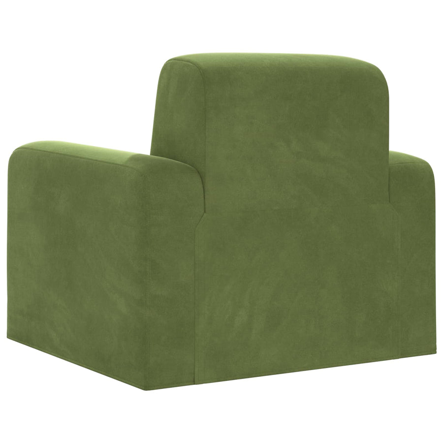 Fauteuil Lichtgroen fluweel