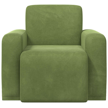 Fauteuil Lichtgroen fluweel