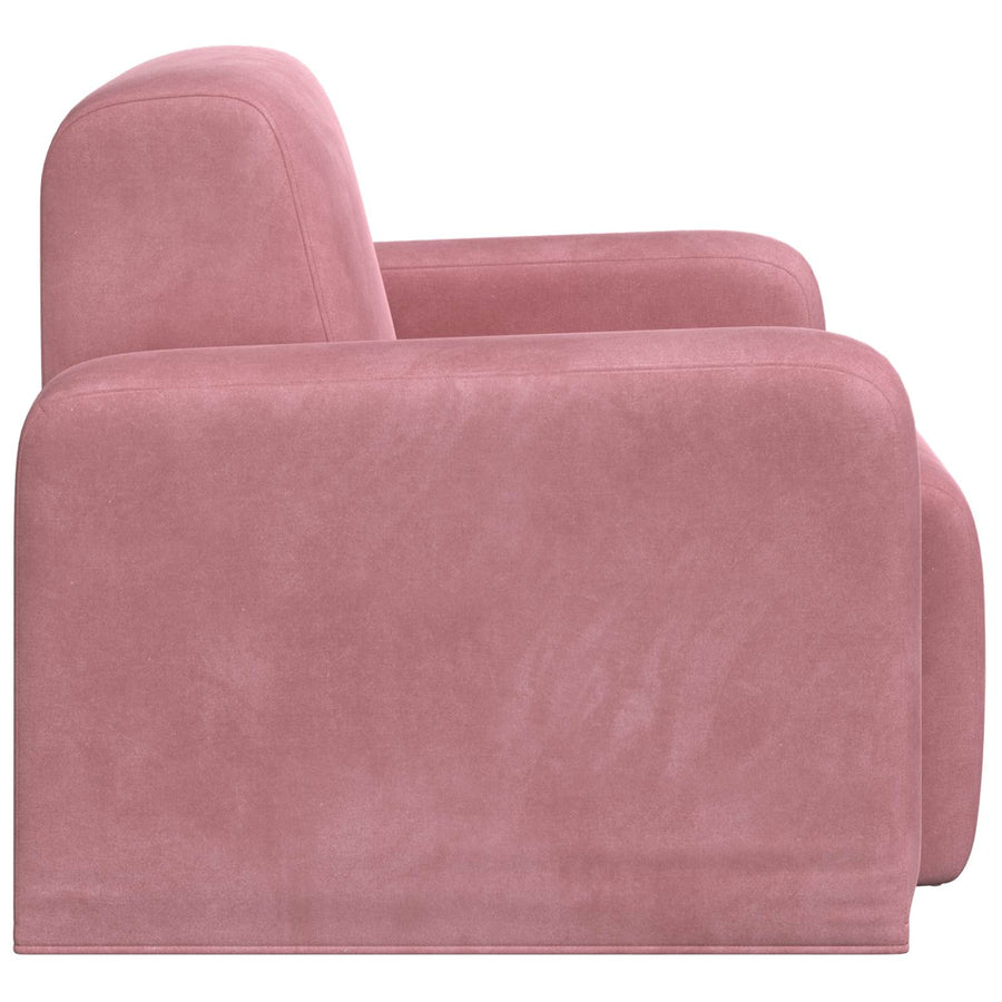 Fauteuil Roze fluweel