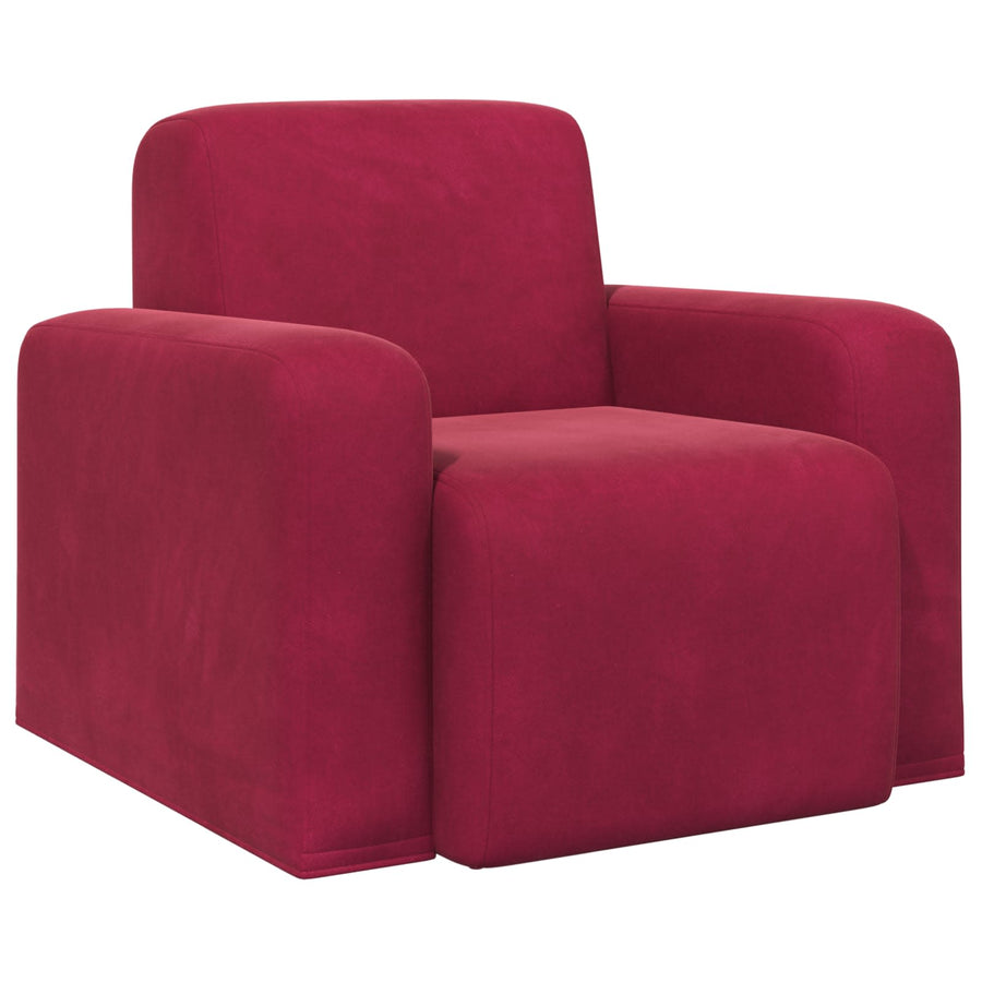 Fauteuil Wijnrood fluweel