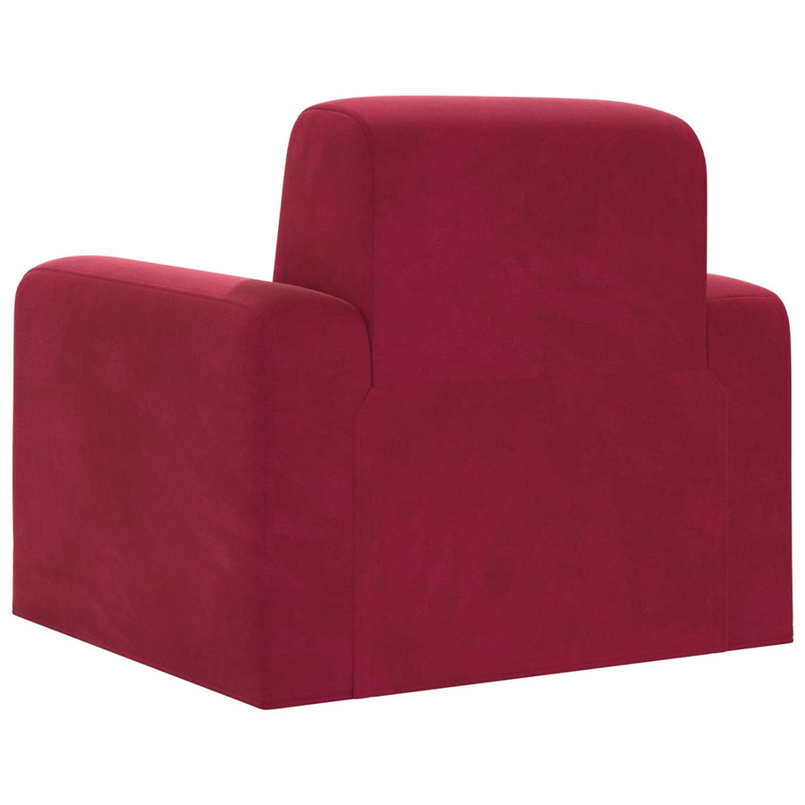 Fauteuil Wijnrood fluweel