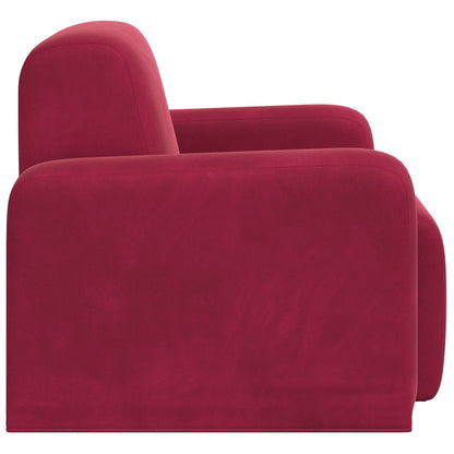 Fauteuil Wijnrood fluweel