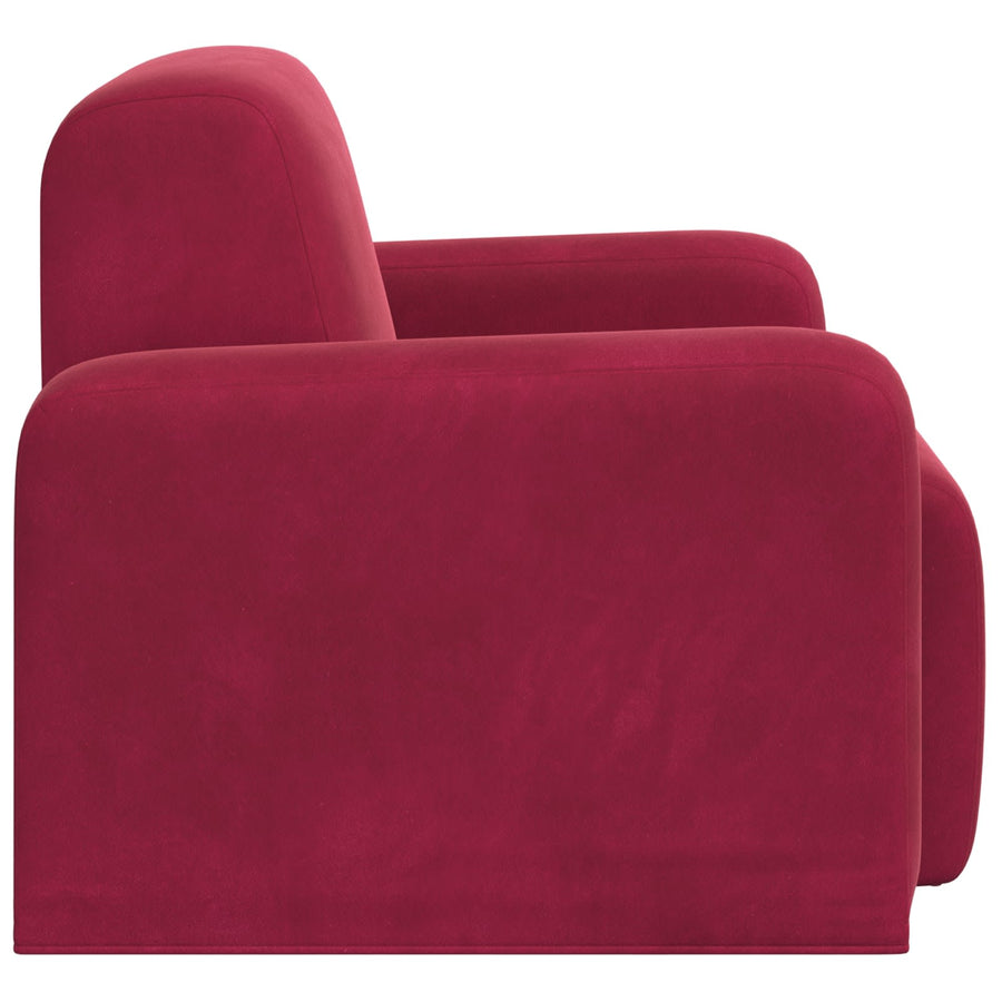 Fauteuil Wijnrood fluweel