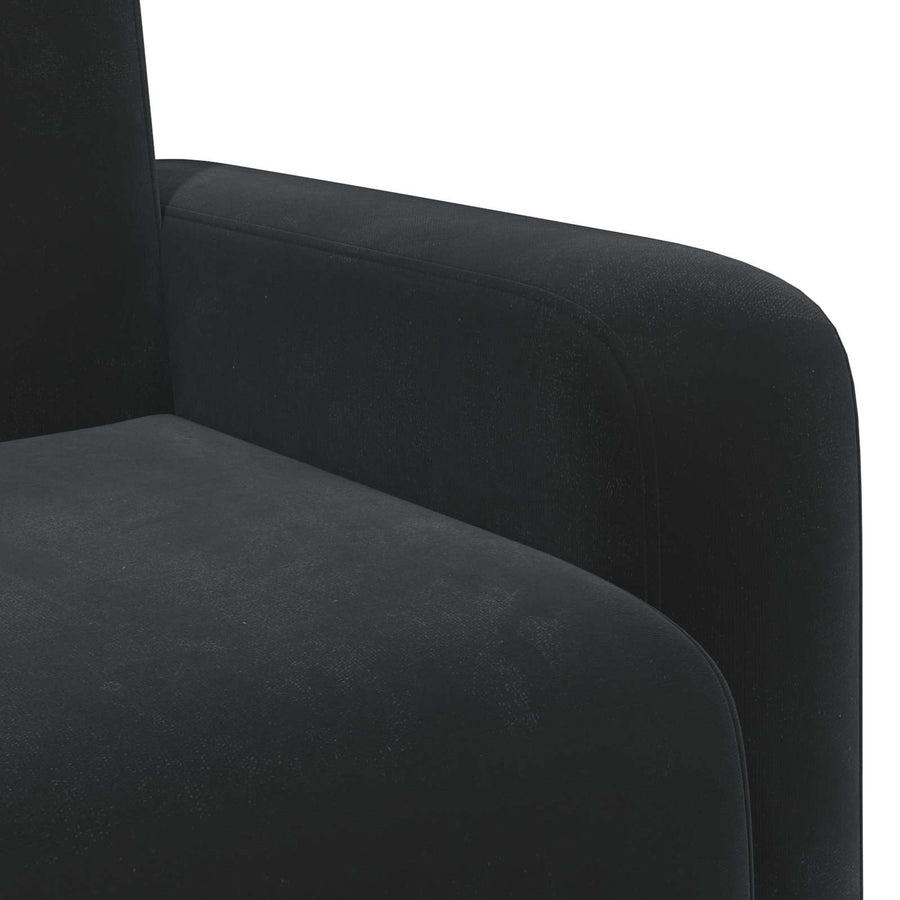 Fauteuil Zwart fluweel