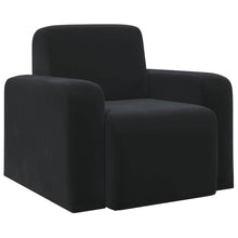 Fauteuil Zwart fluweel