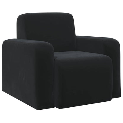 Fauteuil Zwart fluweel