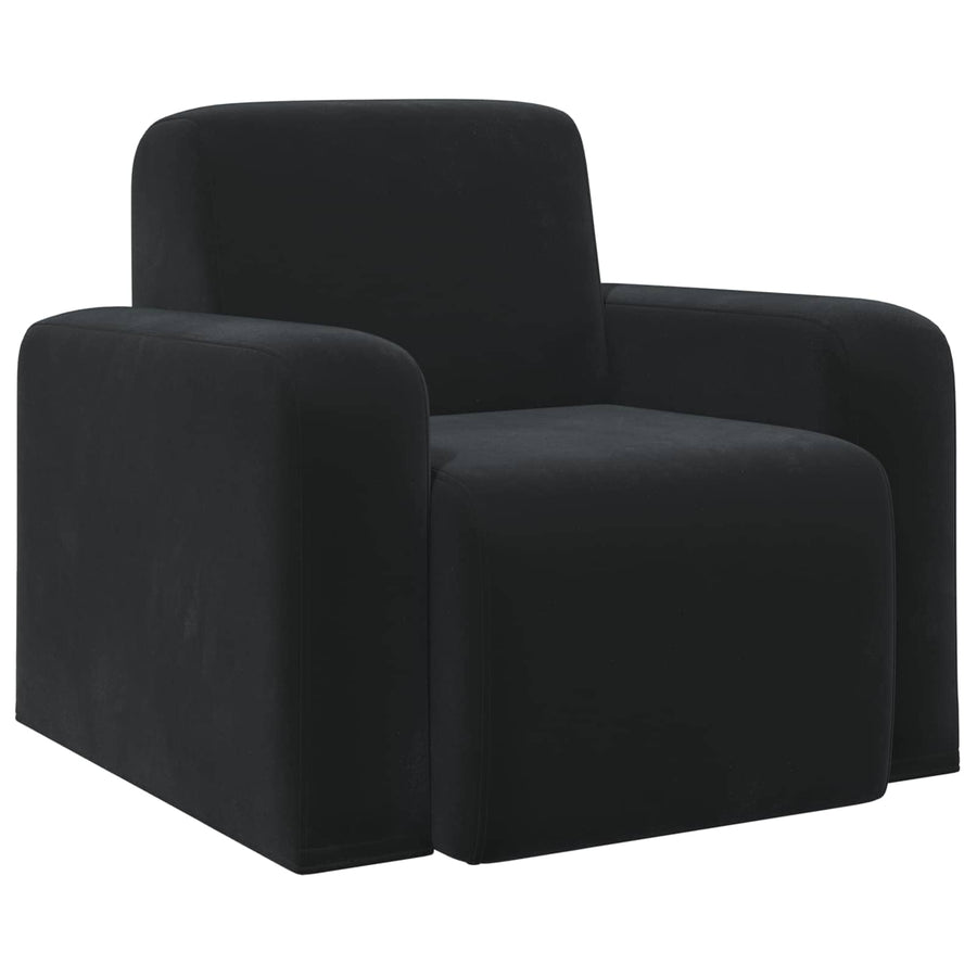 Fauteuil Zwart fluweel