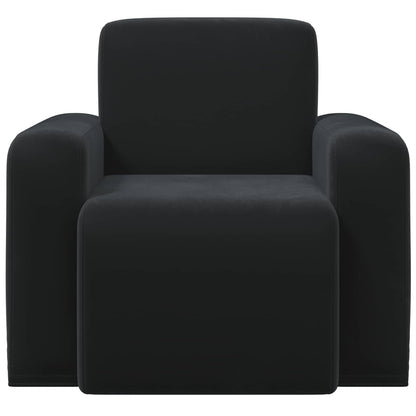Fauteuil Zwart fluweel