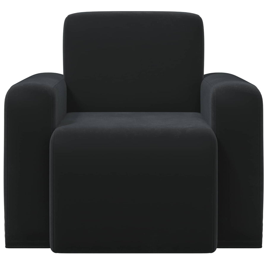 Fauteuil Zwart fluweel