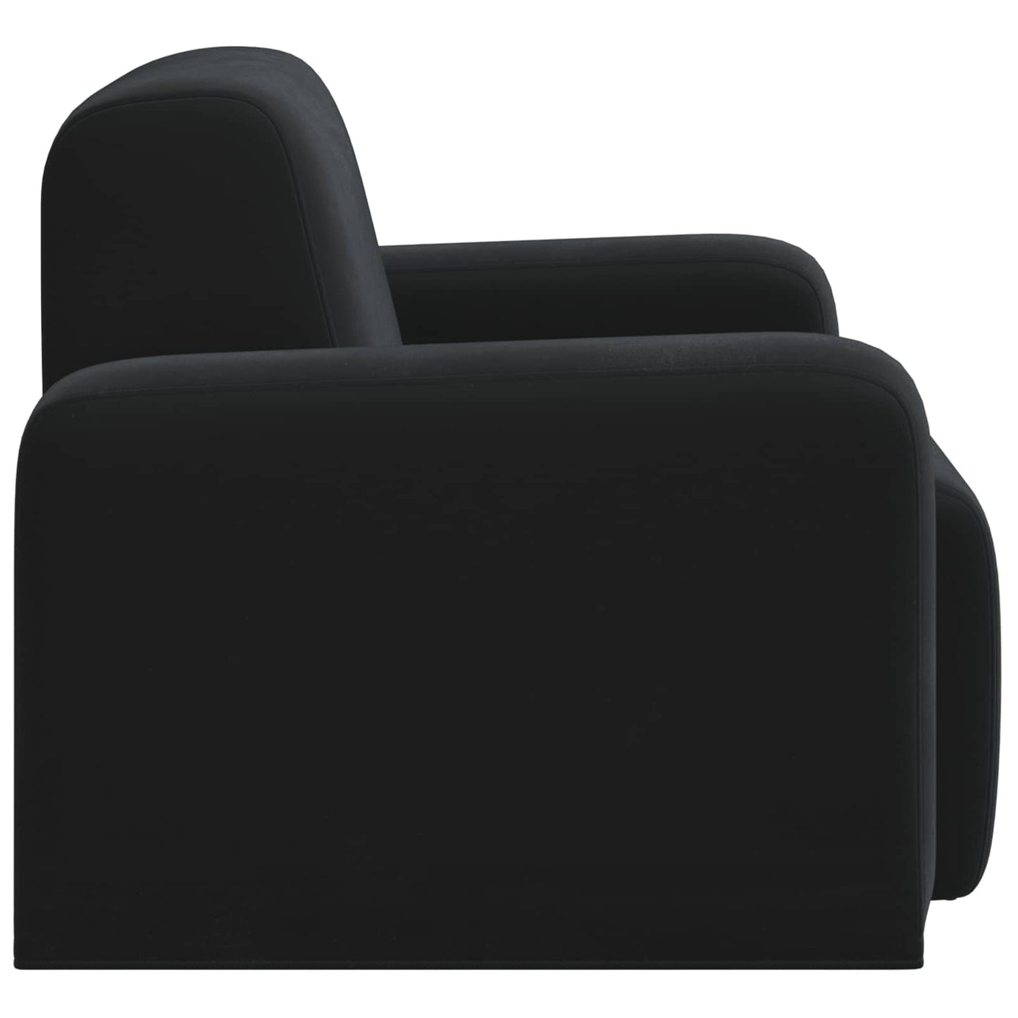 Fauteuil Zwart fluweel