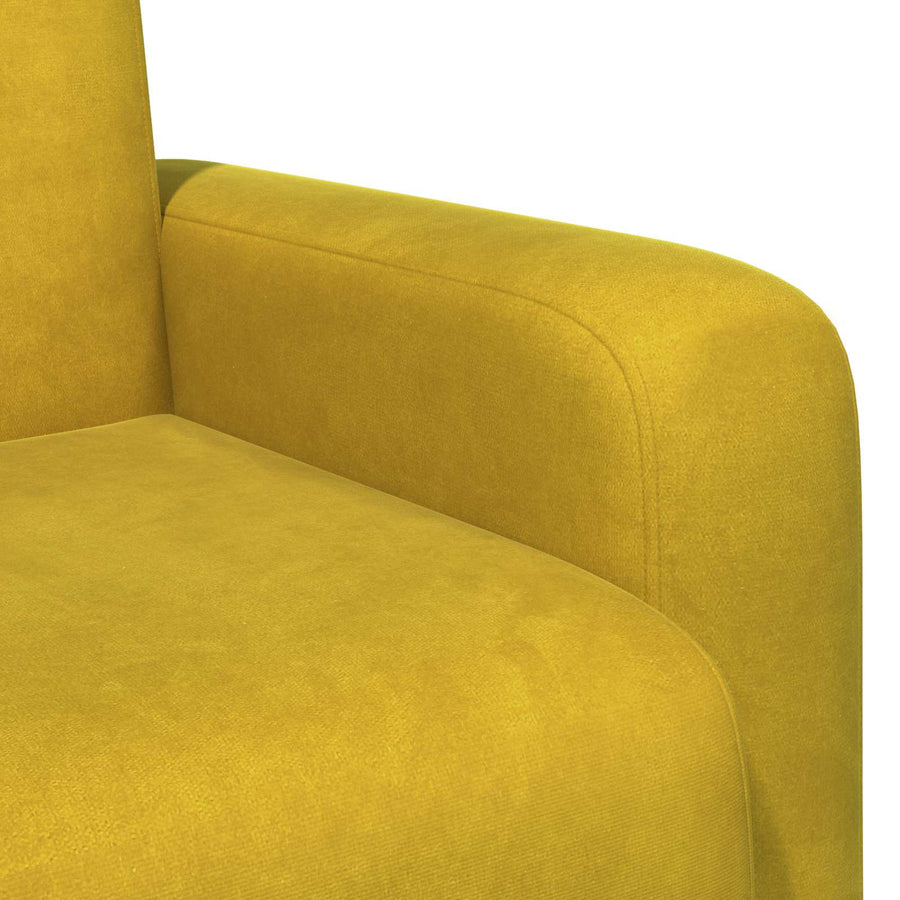 Fauteuil Geel fluweel