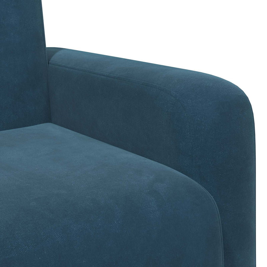 Fauteuil Blauw fluweel
