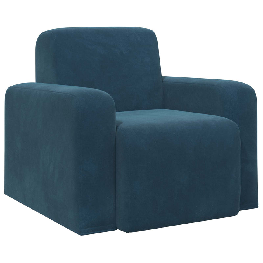 Fauteuil Blauw fluweel