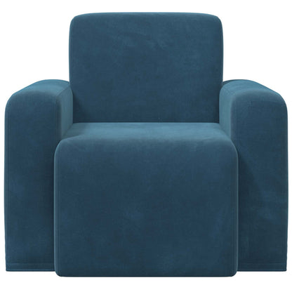 Fauteuil Blauw fluweel